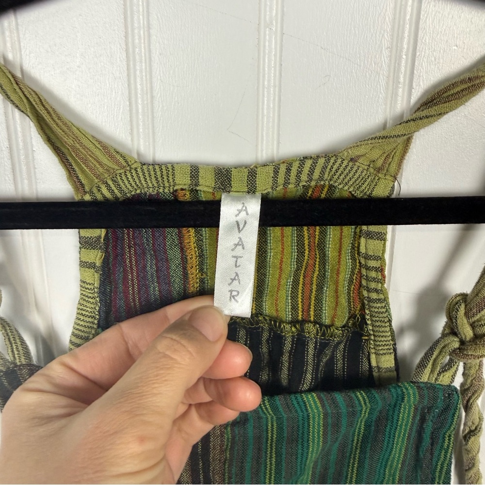 Patchwork Cotton Overalls Small Avatar Fair Trade… - image 6